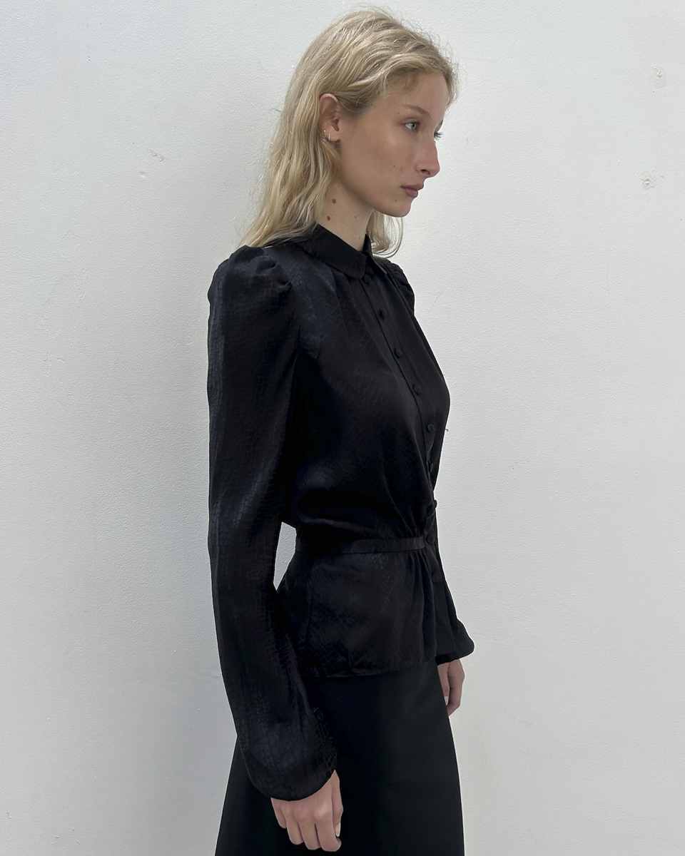 Balenciaga by Nicolas Ghesquière 2009 Silk Blouse