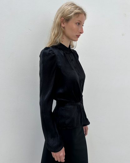 Balenciaga by Nicolas Ghesquière 2009 Silk Blouse