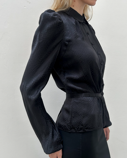 Balenciaga by Nicolas Ghesquière 2009 Silk Blouse