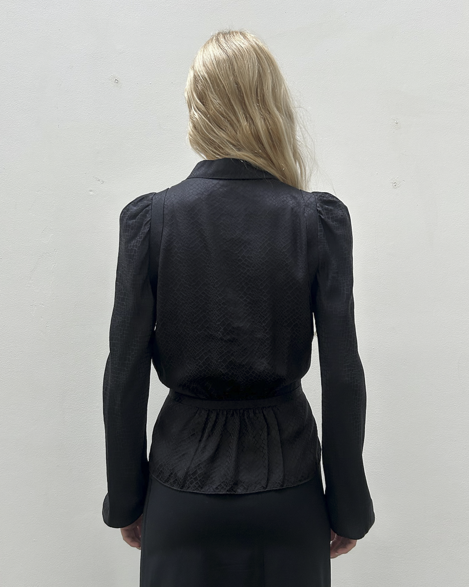 Balenciaga by Nicolas Ghesquière 2009 Silk Blouse