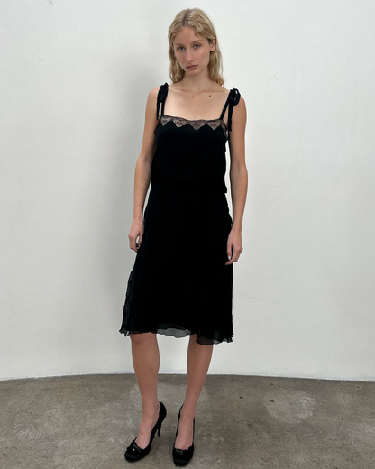 Blumarine by Anna Molinari Silk Lace Dress