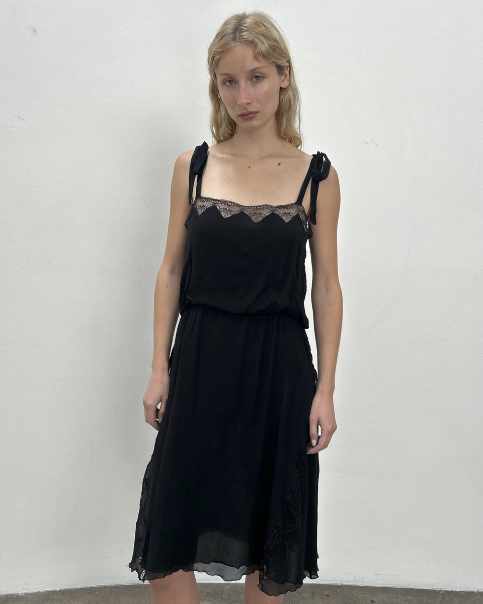 Blumarine by Anna Molinari Silk Lace Dress