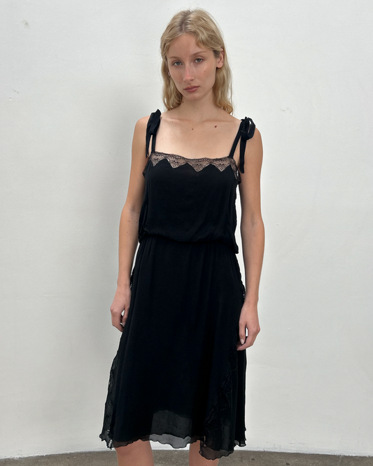 Blumarine by Anna Molinari Silk Lace Dress