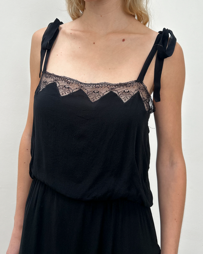 Blumarine by Anna Molinari Silk Lace Dress