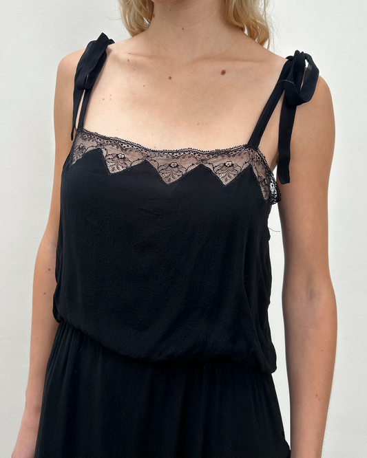Blumarine by Anna Molinari Silk Lace Dress