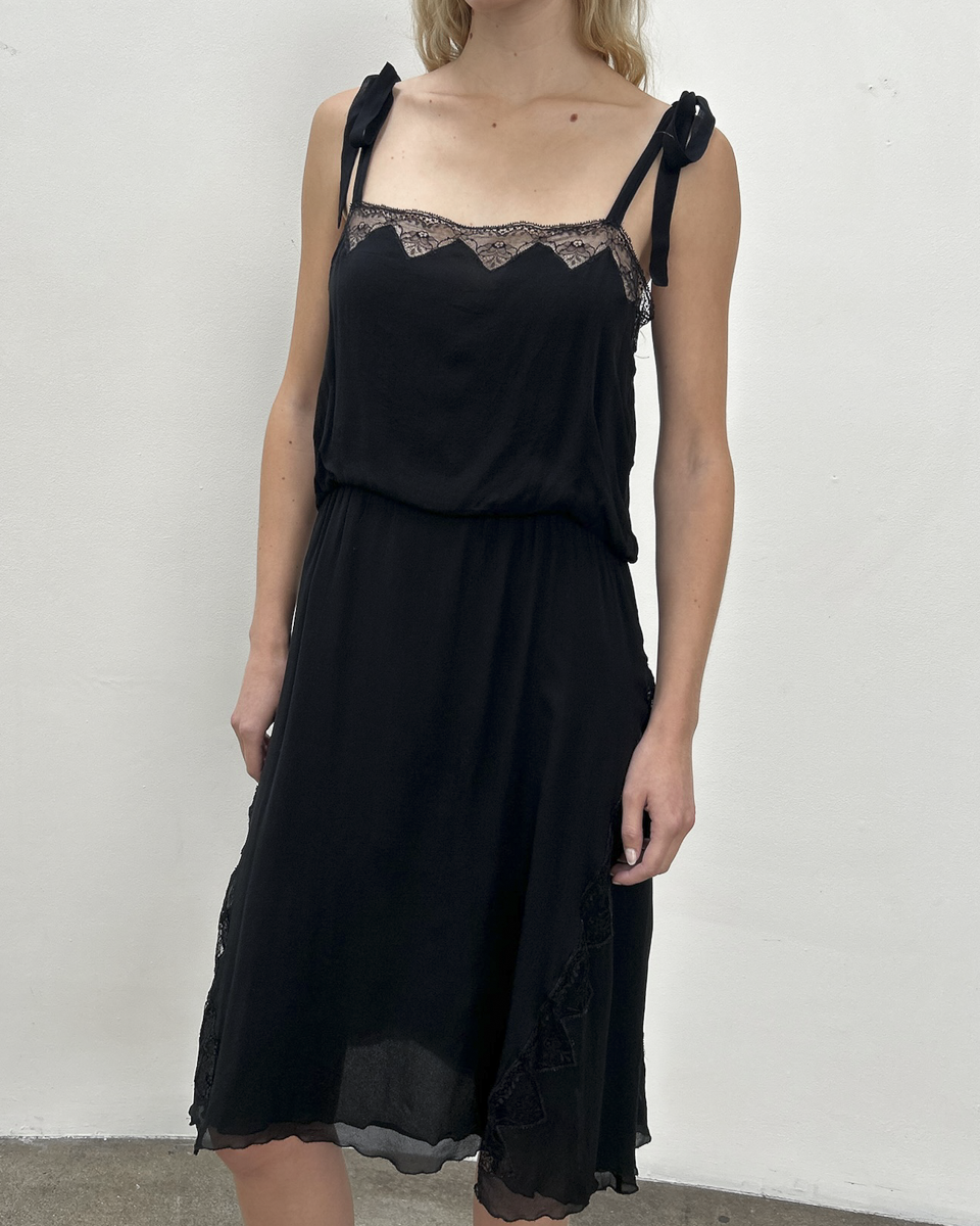 Blumarine by Anna Molinari Silk Lace Dress