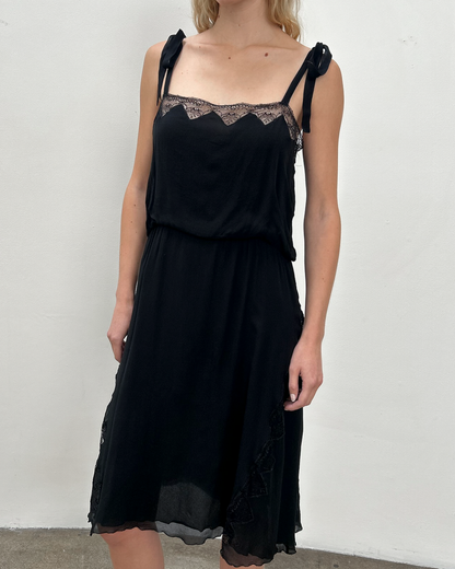 Blumarine by Anna Molinari Silk Lace Dress