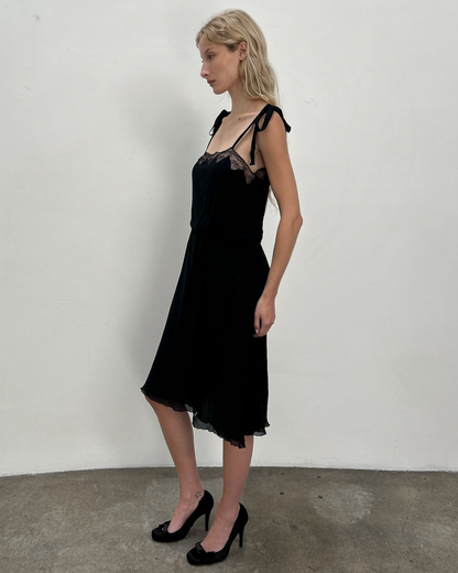 Blumarine by Anna Molinari Silk Lace Dress