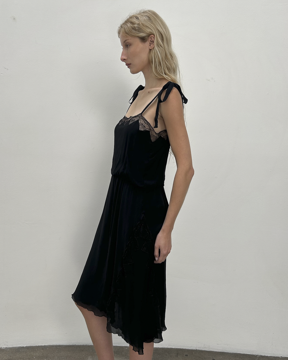 Blumarine by Anna Molinari Silk Lace Dress