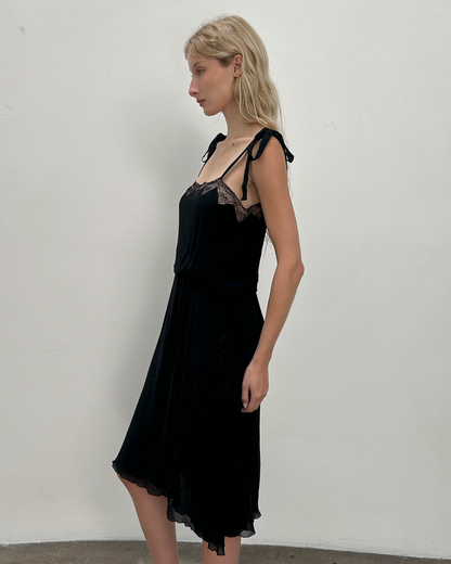 Blumarine by Anna Molinari Silk Lace Dress