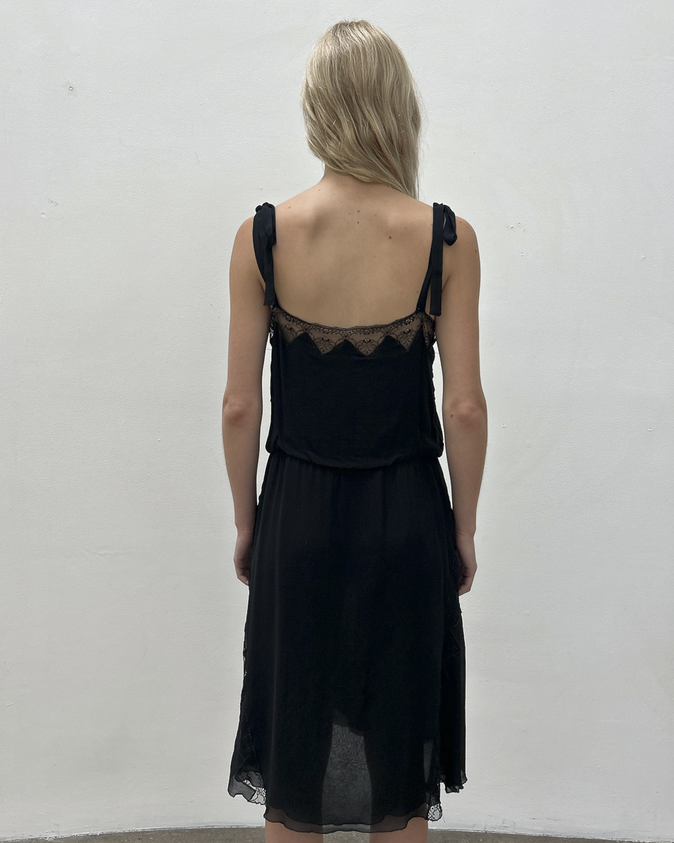 Blumarine by Anna Molinari Silk Lace Dress