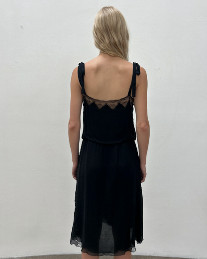 Blumarine by Anna Molinari Silk Lace Dress