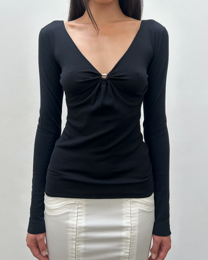 Gucci Knit V-Neck Top