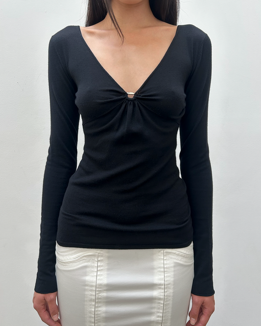 Gucci Knit V-Neck Top