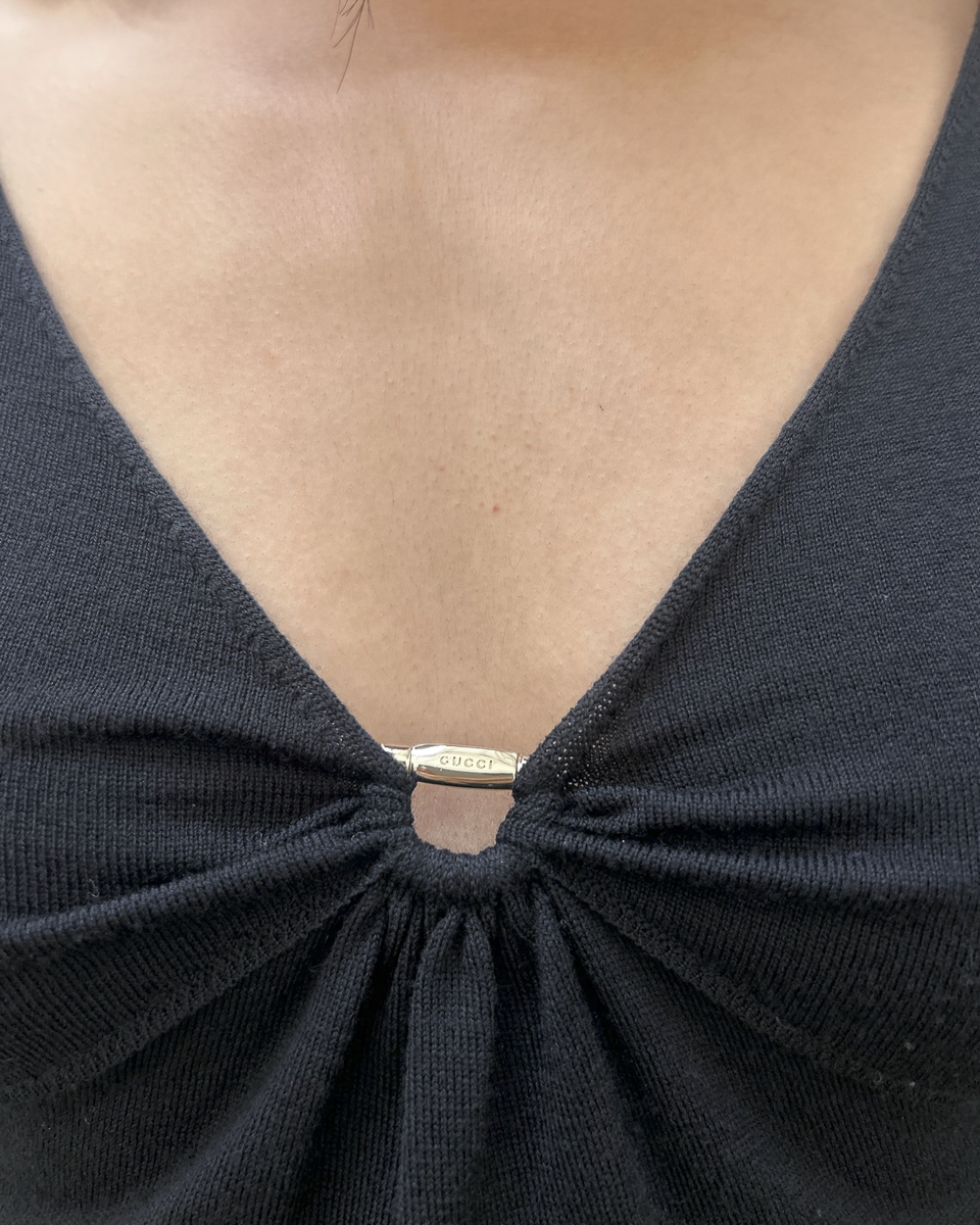 Gucci Knit V-Neck Top