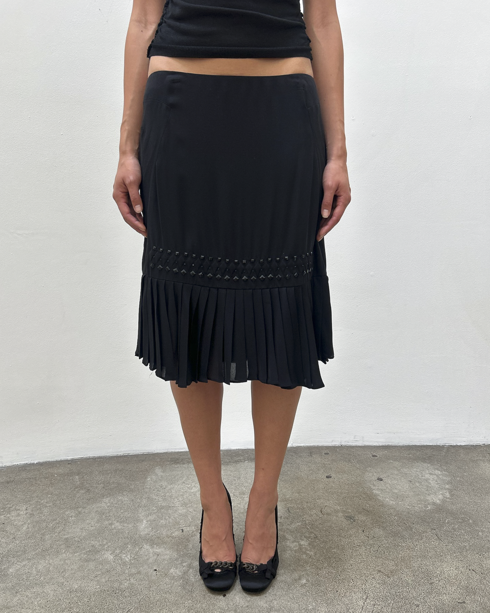 Gucci FW2005 Beaded Chiffon Skirt