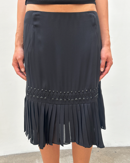 Gucci FW2005 Beaded Chiffon Skirt