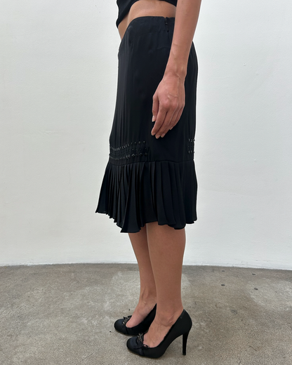 Gucci FW2005 Beaded Chiffon Skirt