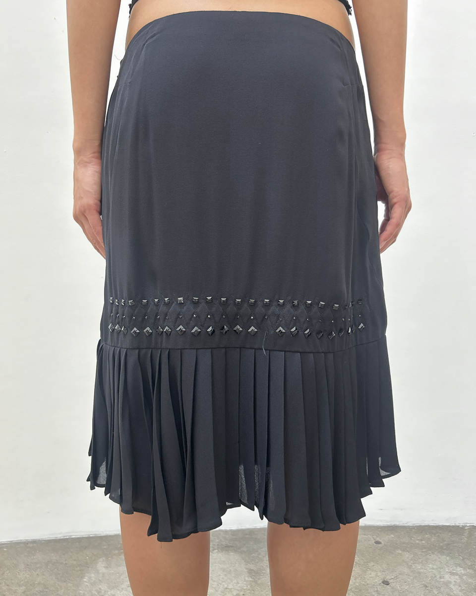 Gucci FW2005 Beaded Chiffon Skirt