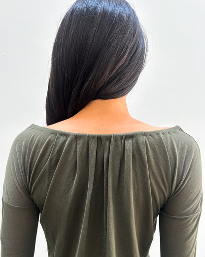 Gucci Ruched Tie-Front Top