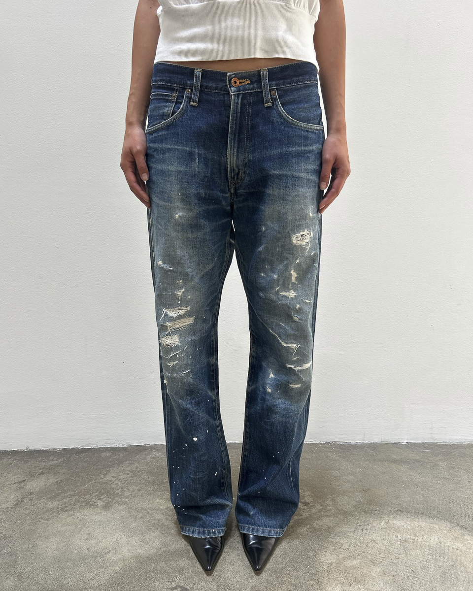 Edwin 505 Selvedge Distressed Denim