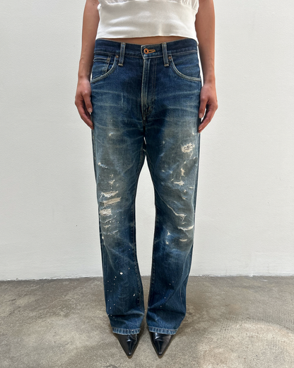 Edwin 505 Selvedge Distressed Denim