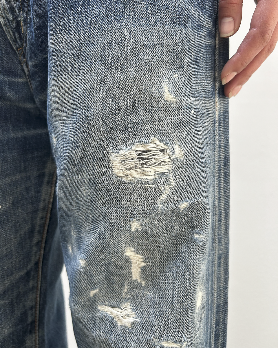 Edwin 505 Selvedge Distressed Denim