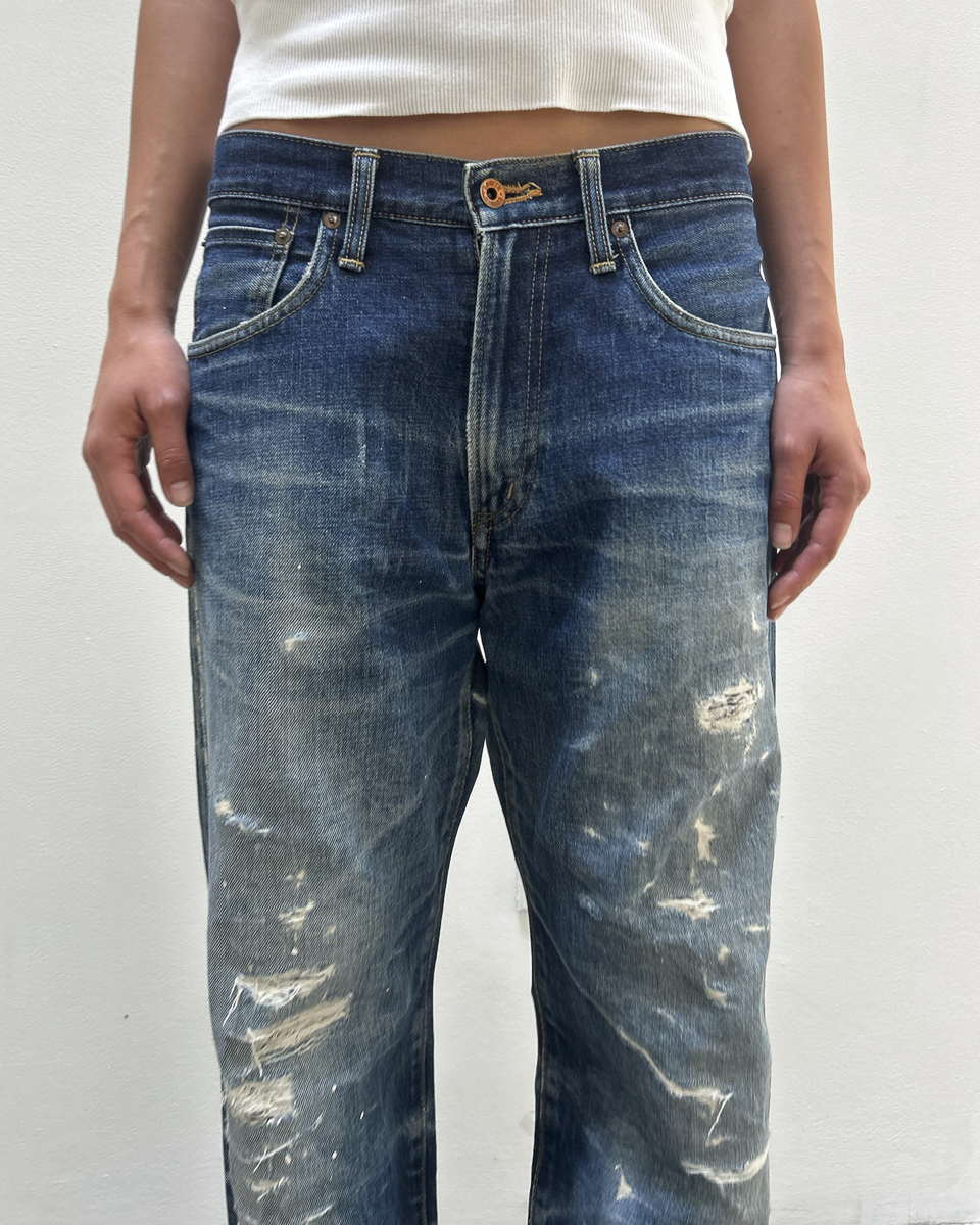 Edwin 505 Selvedge Distressed Denim
