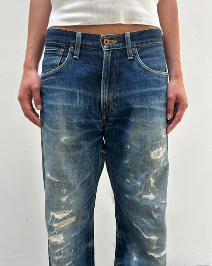 Edwin 505 Selvedge Distressed Denim