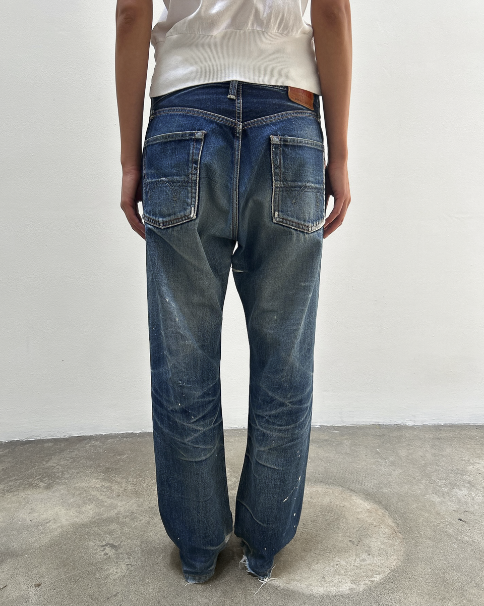 Edwin 505 Selvedge Distressed Denim