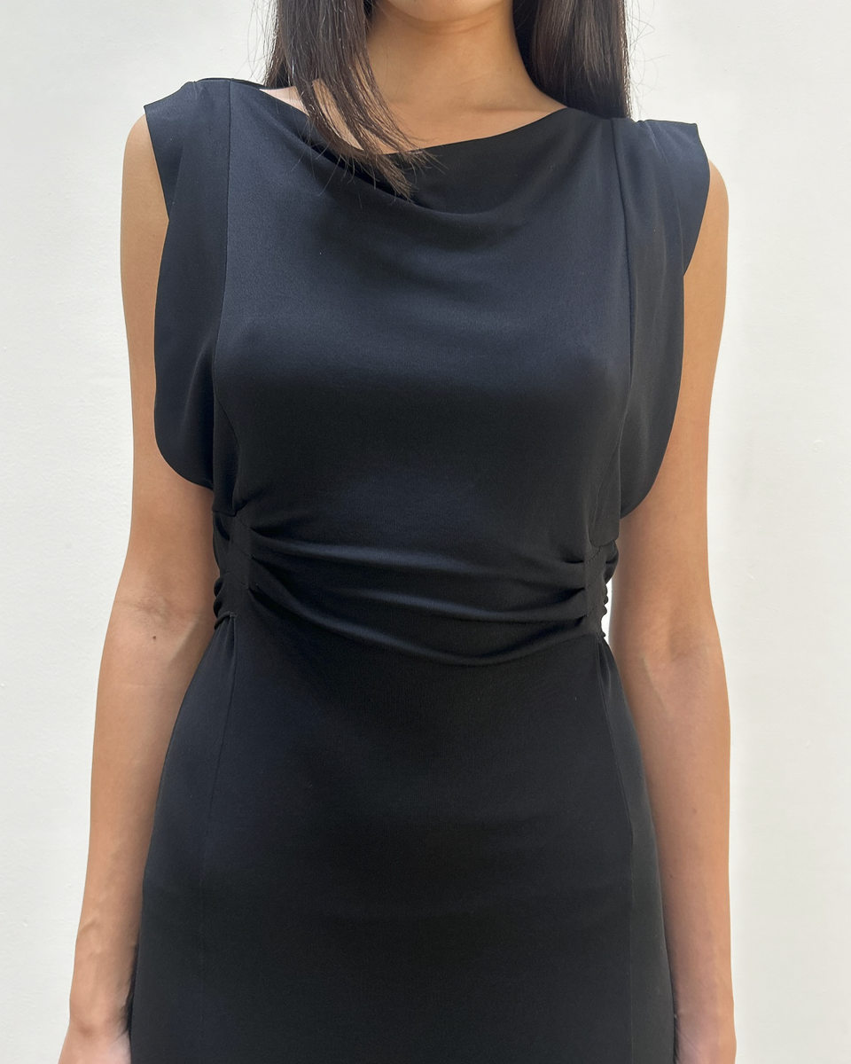 Gucci 2008 Draped Back-Tie dress