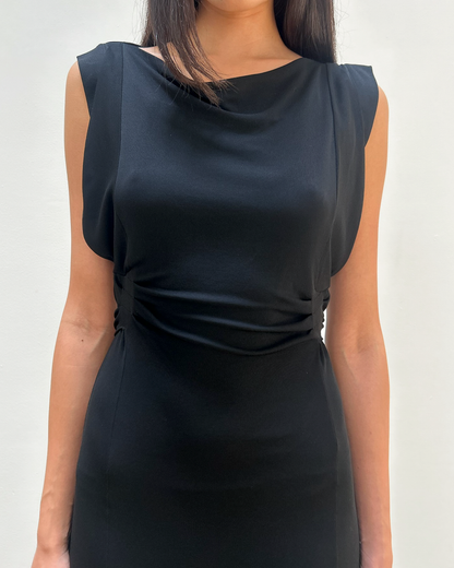 Gucci 2008 Draped Back-Tie dress