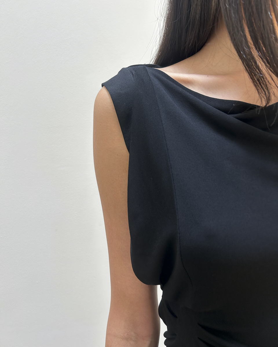 Gucci 2008 Draped Back-Tie dress