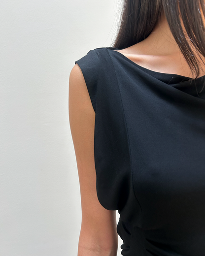 Gucci 2008 Draped Back-Tie dress