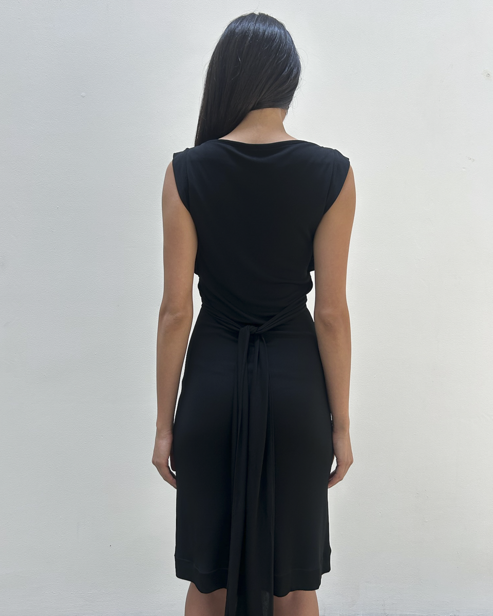 Gucci 2008 Draped Back-Tie dress