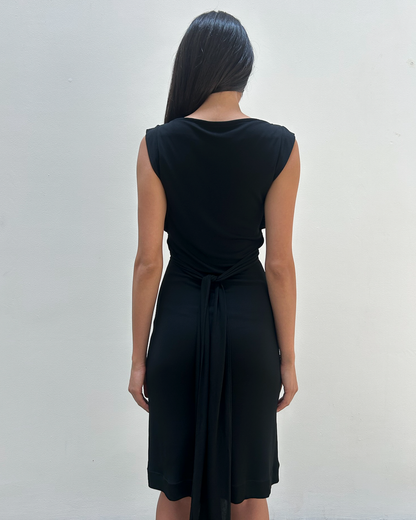 Gucci 2008 Draped Back-Tie dress
