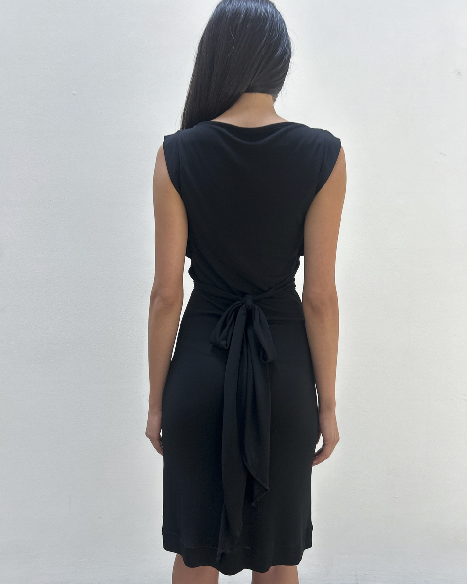 Gucci 2008 Draped Back-Tie dress