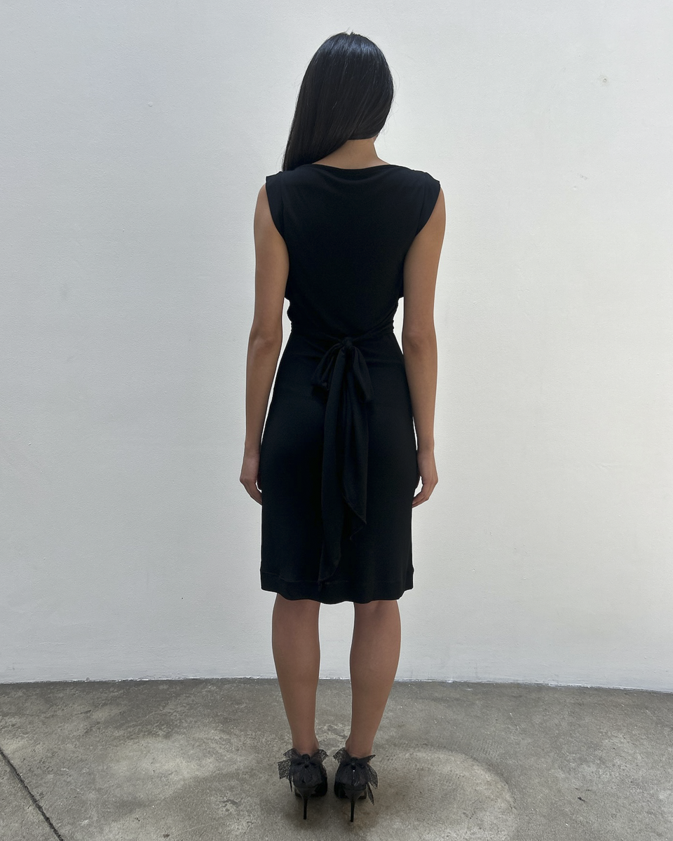 Gucci 2008 Draped Back-Tie dress