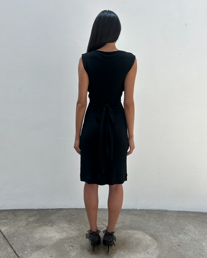 Gucci 2008 Draped Back-Tie dress