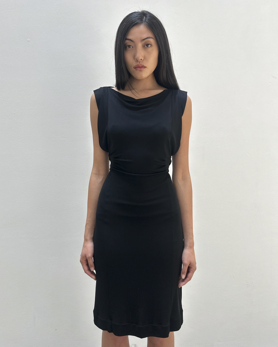 Gucci 2008 Draped Back-Tie dress