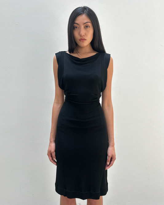 Gucci 2008 Draped Back-Tie dress
