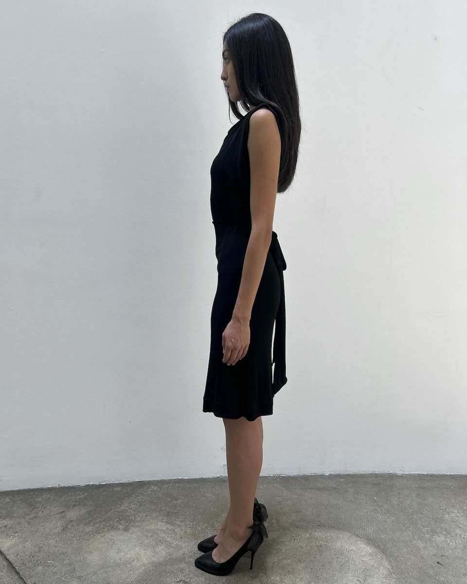 Gucci 2008 Draped Back-Tie dress