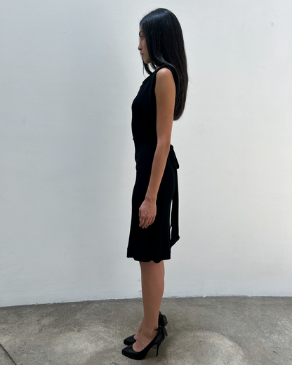 Gucci 2008 Draped Back-Tie dress