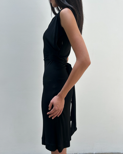 Gucci 2008 Draped Back-Tie dress