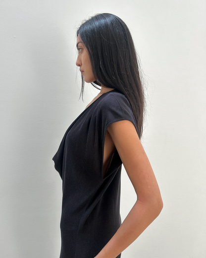 Diane von Furstenberg Silk-Cotton Cowl Neck Dress