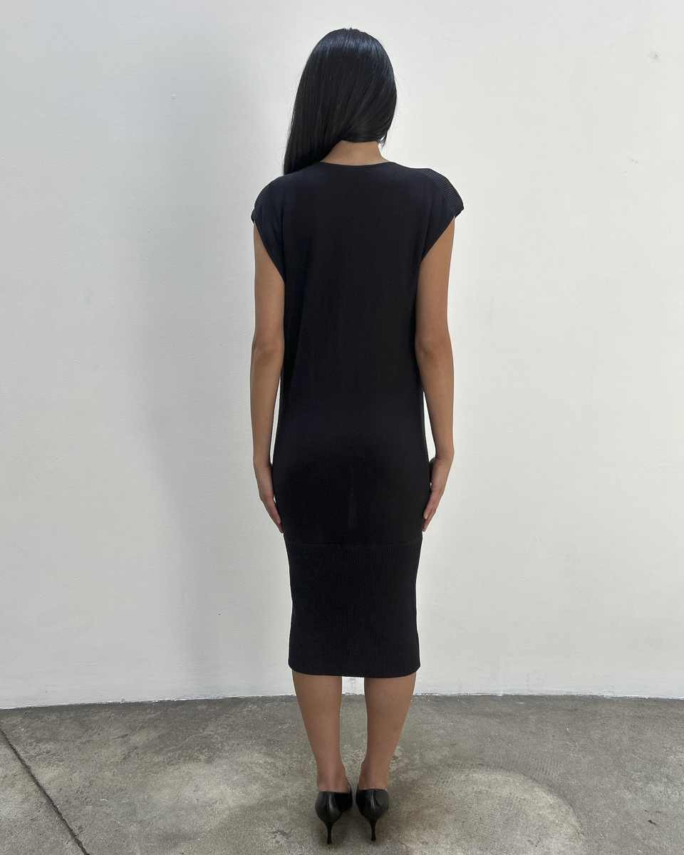Diane von Furstenberg Silk-Cotton Cowl Neck Dress