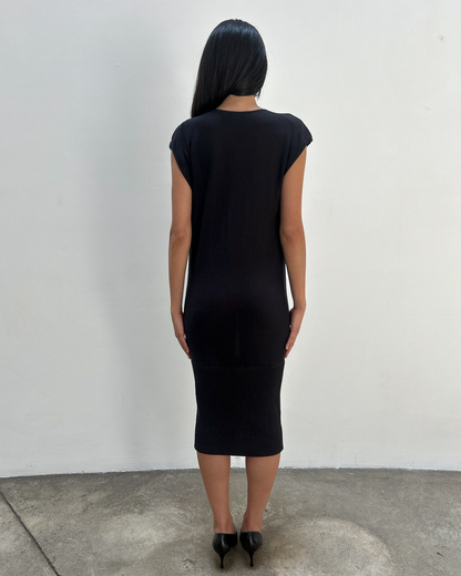 Diane von Furstenberg Silk-Cotton Cowl Neck Dress