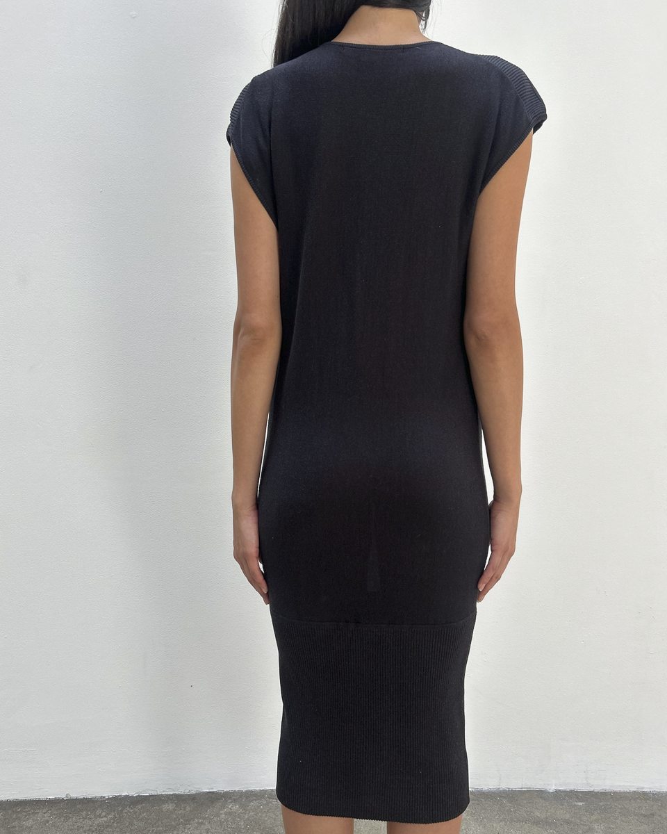 Diane von Furstenberg Silk-Cotton Cowl Neck Dress