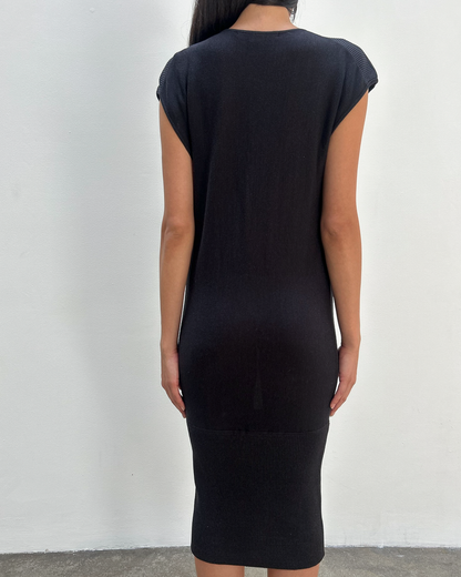 Diane von Furstenberg Silk-Cotton Cowl Neck Dress