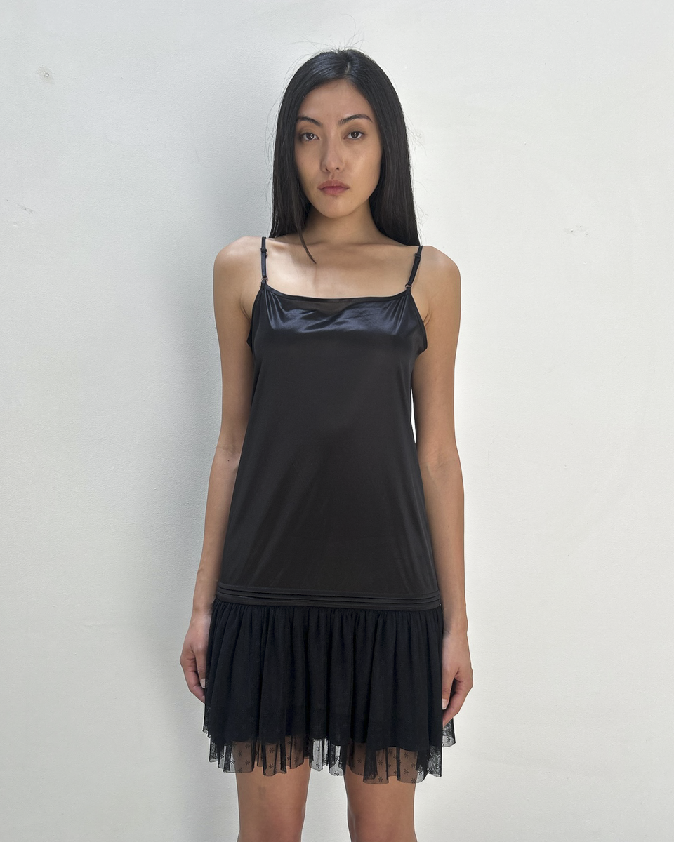 Vintage Slip Drop-Waist Dress